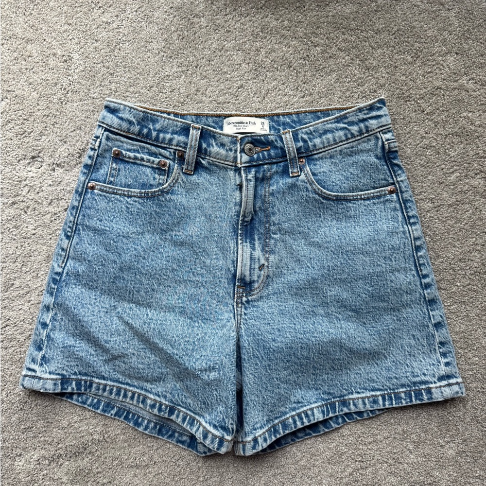 Abercrombie & Fitch High Rise Denim Shorts